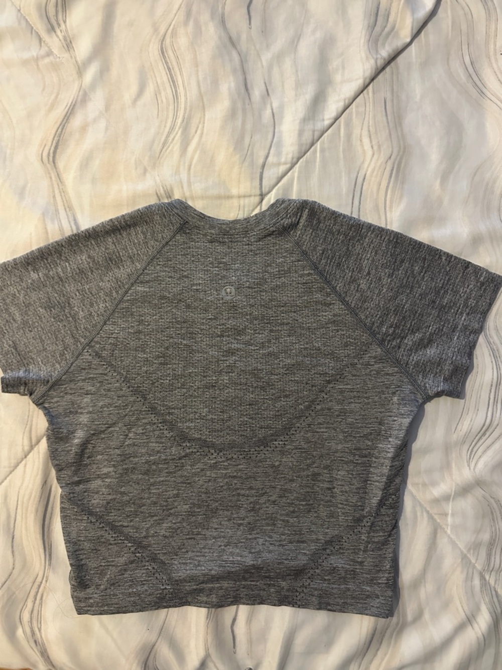 lululemon athletica Heathered Gray Crop Top